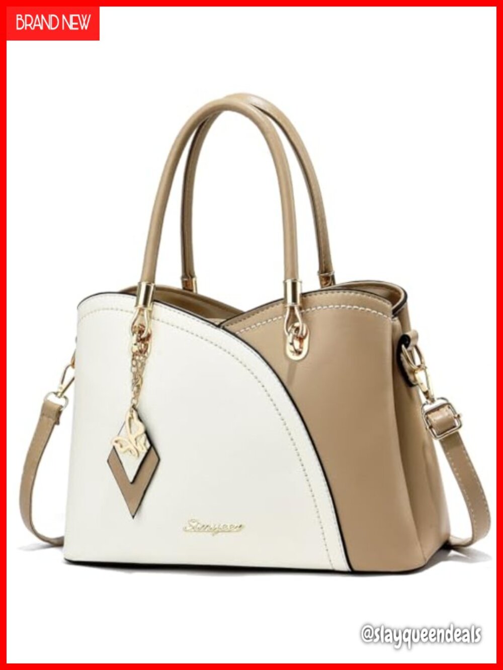 Women's Satchel Tote Bag Synthetic Leather Top Handle Shoulder Bag